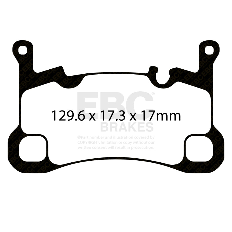 EBC 2018+ Porsche Cayenne (3rd Gen) 3.0L Turbo Extra Duty Rear Brake Pads