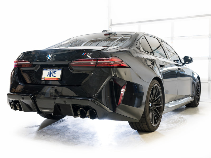 AWE BMW G90/G99 M5 Track Edition Catback Exhaust - Diamond Black Tips