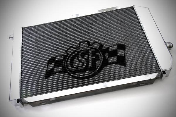 CSF Cooling - Racing & High Performance Division - CSF Radiator Universal Radiator, Dual core w/B-Tube Tech, AN fittings, Triple pass design