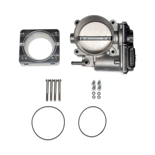 IAG Performance - IAG Throttle Body & Adapter Plate Big Bore 76mm Throttle Body & Adapter for OEM STI/Cosworth Intake; Silver