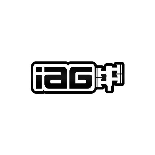 IAG Performance - IAG Performance Sticker 12" Gloss Black Die Cut Sticker - Sold Individually