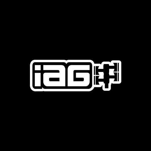 IAG Performance - IAG Performance Sticker 12" Gloss White Die Cut Sticker - Sold Individually