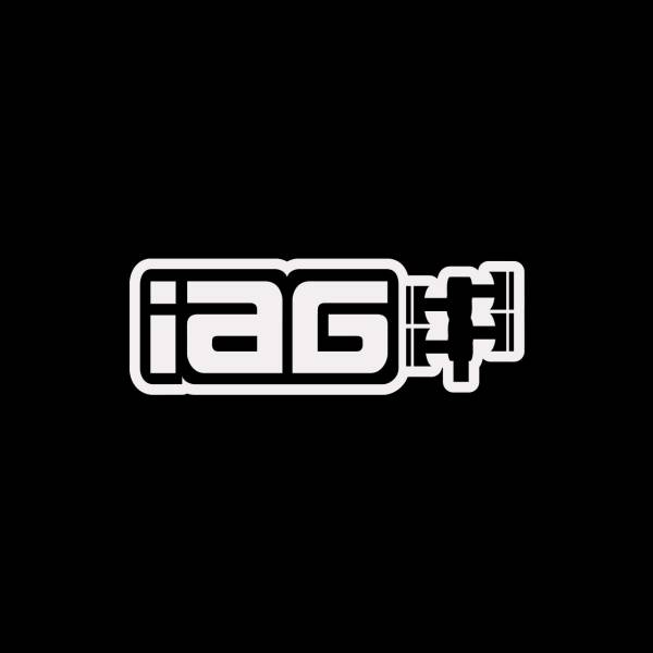 IAG Performance - IAG Performance Sticker 12" Matte White Die Cut Sticker - Sold Individually