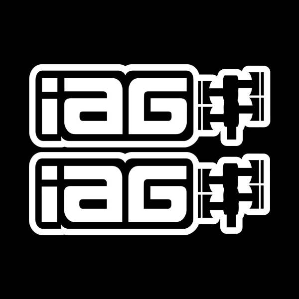 IAG Performance - IAG Performance Sticker 20"Gloss White Die Cut Sticker - Sold as 1 Pair
