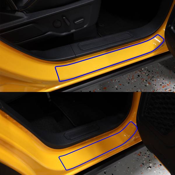 IAG Performance - IAG Door Sill Paint Protection Door Sill Paint Protection Film Kit for 2021+ Ford Bronco (4 Door Full-Size)