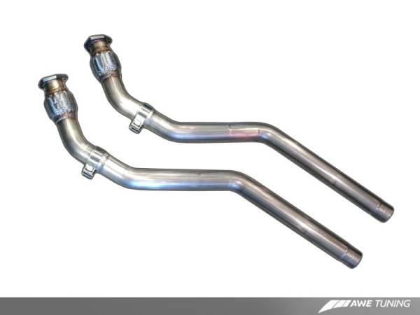 AWE Tuning - AWE Tuning Audi B8 4.2L Non-Resonated Downpipes for RS5