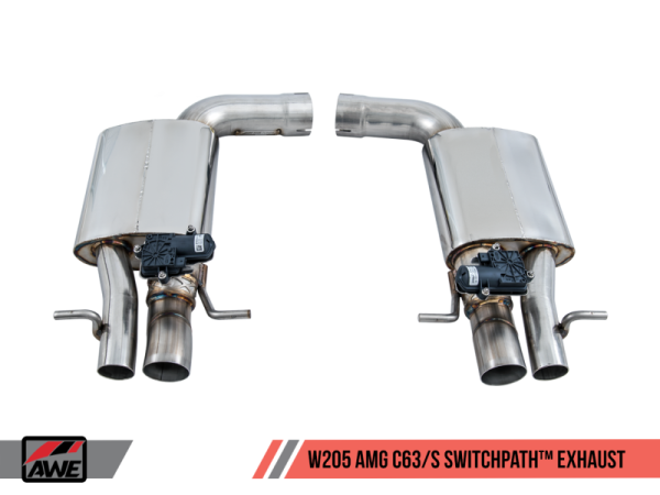 AWE Tuning - AWE Tuning Mercedes-Benz W205 AMG C63/S Sedan Track-to-SwitchPath Conversion Kit - Non-DPE Cars