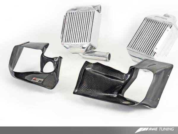 AWE Tuning - AWE Tuning Audi 2.7T Performance Intercooler Kit - w/Carbon Fiber Shrouds