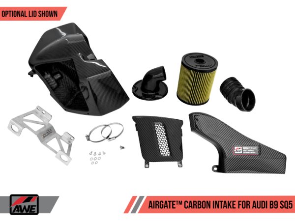 AWE Tuning - AWE Tuning Audi B9 SQ5 3.0T AirGate Carbon Fiber Intake w/ Lid