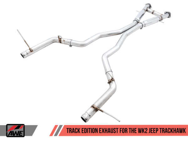 AWE Tuning - AWE Tuning 2020 Jeep Grand Cherokee SRT/Trackhawk Track Edition Exhaust - Use w/Stock Tips