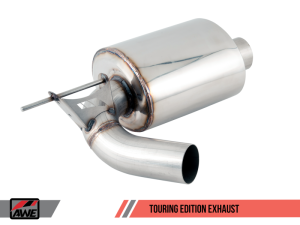 AWE Tuning - AWE Tuning BMW F22 M235i / M240i Touring Edition Axle-Back Exhaust - Chrome Silver Tips (90mm) - Image 10