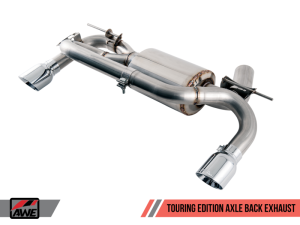 AWE Tuning - AWE Tuning BMW F3X 335i/435i Touring Edition Axle-Back Exhaust - Chrome Silver Tips (102mm) - Image 7