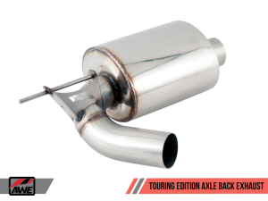 AWE Tuning - AWE Tuning BMW F3X 340i Touring Edition Axle-Back Exhaust - Chrome Silver Tips (90mm) - Image 11
