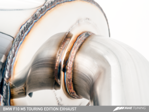 AWE Tuning - AWE Tuning BMW F10 M5 Touring Edition Axle-Back Exhaust Chrome Silver Tips - Image 12