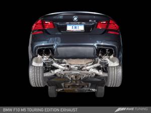 AWE Tuning - AWE Tuning BMW F10 M5 Touring Edition Axle-Back Exhaust Chrome Silver Tips - Image 13