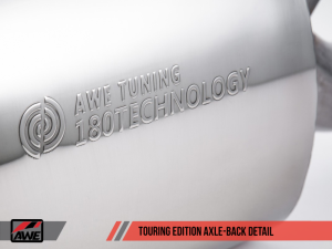 AWE Tuning - AWE Tuning BMW F3X 28i / 30i Touring Edition Axle-Back Exhaust Single Side - 80mm Silver Tips - Image 6