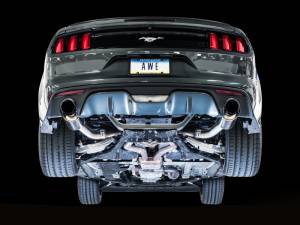 AWE Tuning - AWE Tuning S550 Mustang EcoBoost Axle-back Exhaust - Touring Edition (Diamond Black Tips) - Image 11