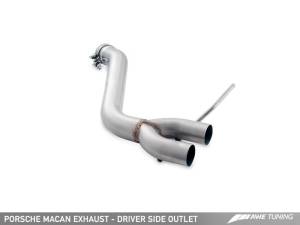 AWE Tuning - AWE Tuning Porsche Macan Track Edition Exhaust System - Chrome Silver 102mm Tips - Image 2