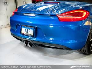 AWE Tuning - AWE Tuning Porsche 981 Performance Exhaust System - w/Chrome Silver Tips - Image 4