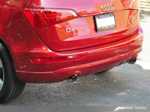AWE Tuning - AWE Tuning Audi 8R Q5 3.2L Non-Resonated Exhaust System (Downpipe-Back) - Polished Silver Tips - Image 7