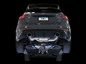 AWE Tuning - AWE Tuning Ford Focus RS SwitchPath Cat-back Exhaust - Chrome Silver Tips - Image 5