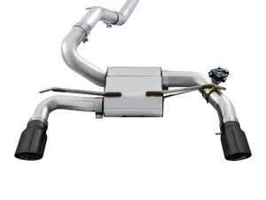 AWE Tuning - AWE Tuning Ford Focus RS SwitchPath Cat-back Exhaust - Chrome Silver Tips - Image 9