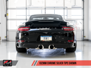 AWE Tuning - AWE Tuning Porsche 911 (991.2) Carrera / S SwitchPath Exhaust for PSE Cars - Chrome Silver Tips - Image 7