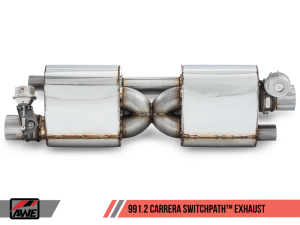 AWE Tuning - AWE Tuning Porsche 911 (991.2) Carrera / S SwitchPath Exhaust for PSE Cars - Chrome Silver Tips - Image 11