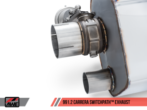 AWE Tuning - AWE Tuning Porsche 911 (991.2) Carrera / S SwitchPath Exhaust for PSE Cars - Chrome Silver Tips - Image 13