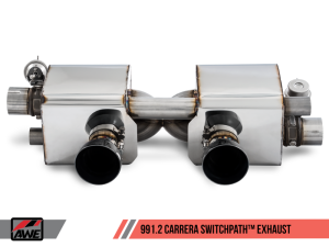 AWE Tuning - AWE Tuning Porsche 911 (991.2) Carrera / S SwitchPath Exhaust for PSE Cars - Diamond Black Tips - Image 6