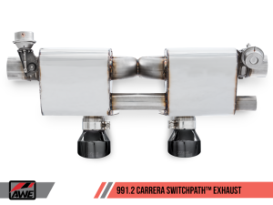 AWE Tuning - AWE Tuning Porsche 911 (991.2) Carrera / S SwitchPath Exhaust for PSE Cars - Diamond Black Tips - Image 7