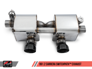 AWE Tuning - AWE Tuning Porsche 911 (991.2) Carrera / S SwitchPath Exhaust for PSE Cars - Diamond Black Tips - Image 9