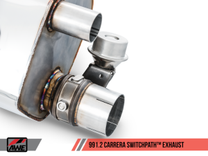 AWE Tuning - AWE Tuning Porsche 911 (991.2) Carrera / S SwitchPath Exhaust for PSE Cars - Diamond Black Tips - Image 12