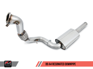 AWE Tuning - AWE Tuning Audi B9 A4 SwitchPath Exhaust Dual Outlet - Chrome Silver Tips (Includes DP and Remote) - Image 2