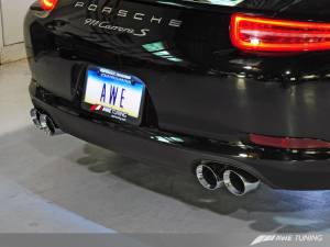 AWE Tuning - AWE Tuning Porsche 991 SwitchPath Exhaust for Non-PSE Cars Chrome Silver Tips - Image 5