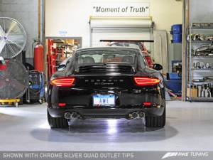AWE Tuning - AWE Tuning Porsche 991 SwitchPath Exhaust for PSE Cars Chrome Silver Tips - Image 7