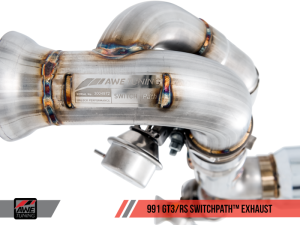 AWE Tuning - AWE Tuning Porsche 991 GT3 / RS SwitchPath Exhaust - Diamond Black Tips - Image 14