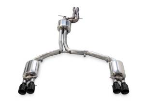 AWE Tuning - AWE Tuning Audi C7.5 A7 3.0T Touring Edition Exhaust - Quad Outlet Diamond Black Tips - Image 4