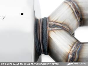 AWE Tuning - AWE Tuning Audi C7.5 A7 3.0T Touring Edition Exhaust - Quad Outlet Diamond Black Tips - Image 7