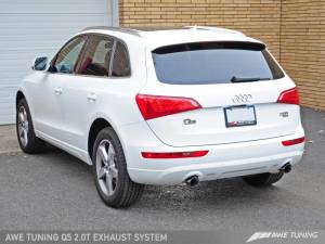 AWE Tuning - AWE Tuning Audi 8R Q5 2.0T Touring Edition Exhaust - Polished Silver Tips - Image 3