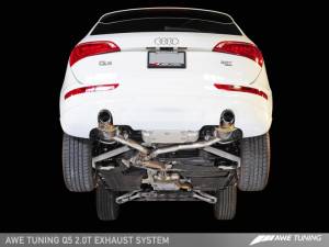 AWE Tuning - AWE Tuning Audi 8R Q5 2.0T Touring Edition Exhaust - Polished Silver Tips - Image 5