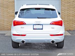AWE Tuning - AWE Tuning Audi 8R Q5 2.0T Touring Edition Exhaust - Polished Silver Tips - Image 6