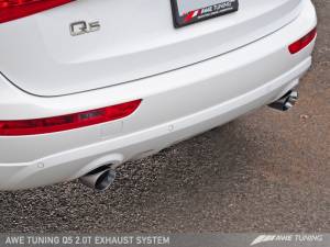 AWE Tuning - AWE Tuning Audi 8R Q5 2.0T Touring Edition Exhaust - Polished Silver Tips - Image 7