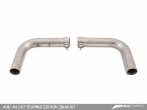 AWE Tuning - AWE Tuning Audi 8V A3 Touring Edition Exhaust - Dual Outlet Diamond Black 90 mm Tips - Image 10
