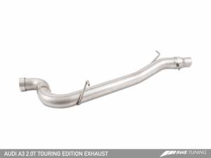 AWE Tuning - AWE Tuning Audi 8V A3 Touring Edition Exhaust - Dual Outlet Diamond Black 90 mm Tips - Image 11