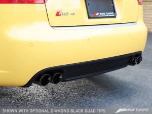 AWE Tuning - AWE Tuning Audi B7 RS4 Touring Edition Exhaust - Diamond Black Tips - Image 2