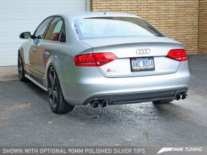 AWE Tuning - AWE Tuning Audi B8 / B8.5 S4 3.0T Touring Edition Exhaust - Chrome Silver Tips (90mm) - Image 3