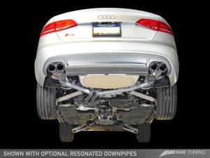 AWE Tuning - AWE Tuning Audi B8 / B8.5 S4 3.0T Touring Edition Exhaust - Diamond Black Tips (90mm) - Image 2