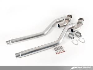 AWE Tuning - AWE Tuning Audi B8 / B8.5 S5 Cabrio Touring Edition Exhaust - Non-Resonated - Chrome Silver Tips - Image 2