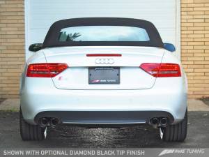 AWE Tuning - AWE Tuning Audi B8 / B8.5 S5 Cabrio Touring Edition Exhaust - Non-Resonated - Chrome Silver Tips - Image 5